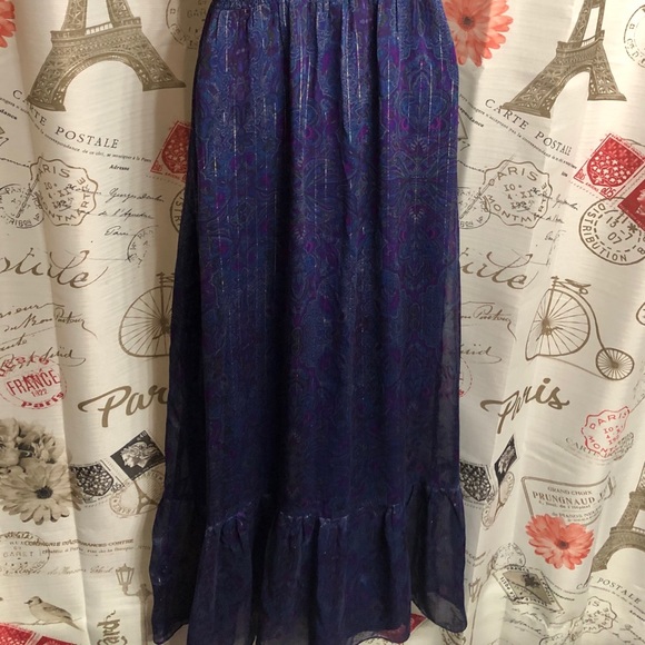 Express Navy Blue Maxi Dress - Picture 8 of 11